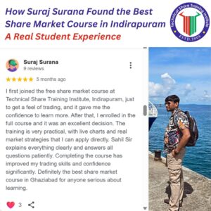 How Suraj Surana Found the Best Share Market Course in Indirapuram